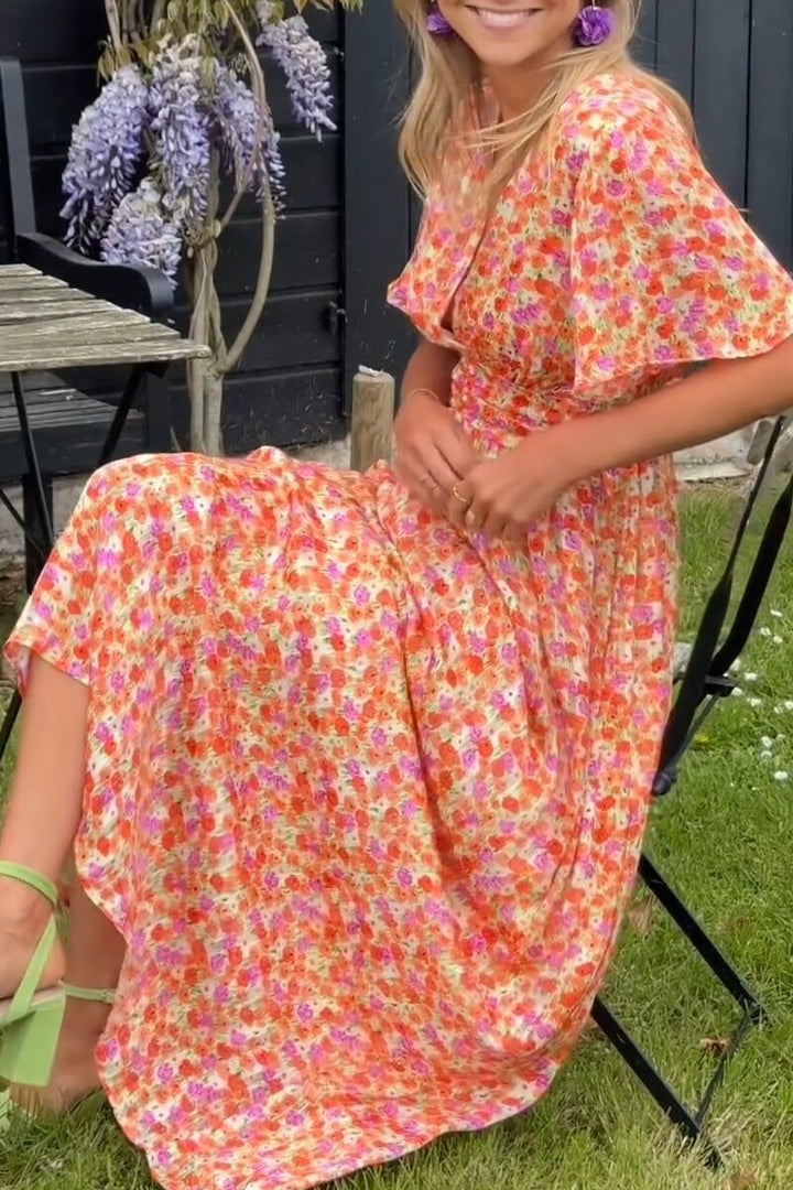 Liliana | Elegancka sukienka maxi z dekoltem V